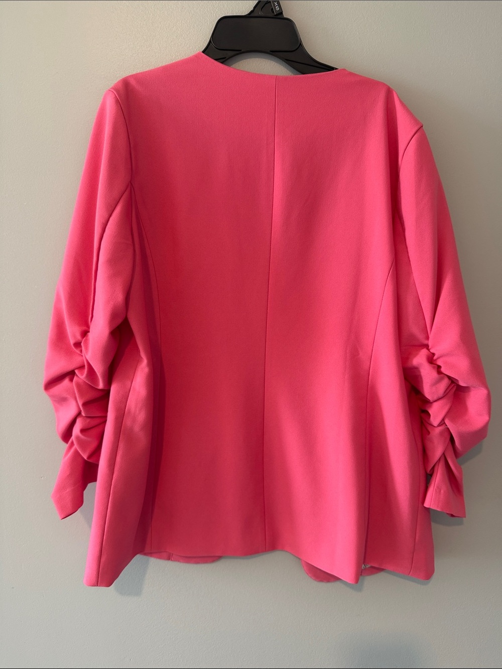 Pink Ruched-Sleeve Blazer - Picture 4 of 4